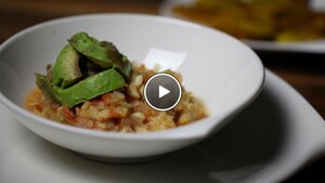 Stokvis met avocado