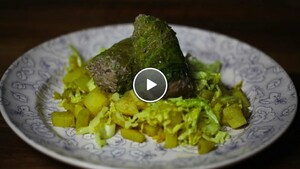 Gevulde groene kool met gehakt
