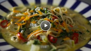 Pikante Thaise kippensoep