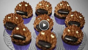 Chocolade Cookie Monster Cupcake