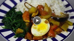 Gele eiercurry