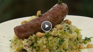 Stamppot met spekjes en cashewnoten