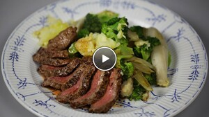 Witlof broccoli schotel met biefstuk