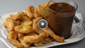 Churros met chocosaus