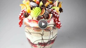 Kastanje-mandarijntrifle