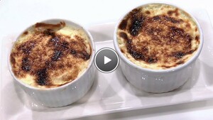 Brulée van pruimen en gember