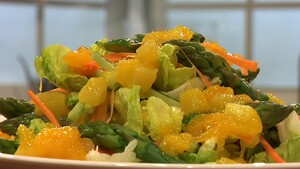 Salade met ananas-mangochutney
