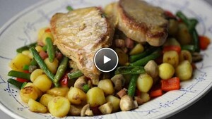 Groentepannetje met ribkarbonades