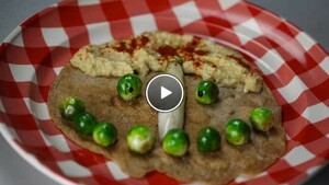 Pannenkoeken met groentegezichtje