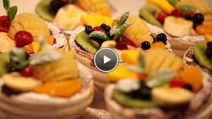 Schuimmandjes met fruit