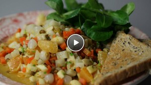 Wintersalade met mandarijntjes