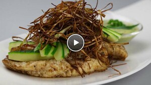 Gebakken rode poon met remouladesaus