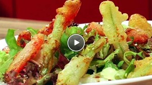 Salade met krokante groente