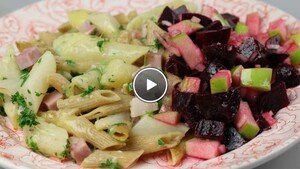 Ovenschotel pasta met schorseneren
