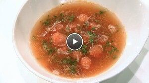 Koude meloensoep
