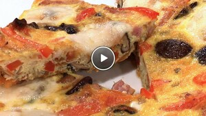 Omelet van zoete aardappel