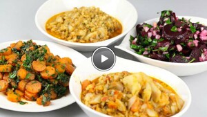 Marokkaanse lauwwarme salades