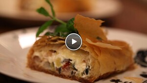 Fetarol met basilicumvinaigrette