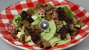 Salade met gerookte kip en boerendressing