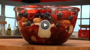 Trifle van zomervruchten