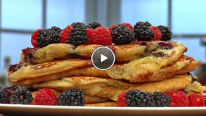 Blueberry pancakes