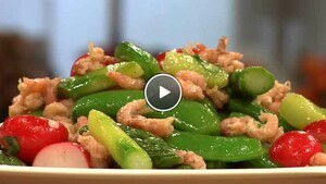 Lentesalade met Hollandse garnalen