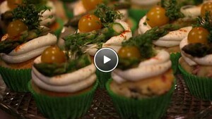Hartige brunch-cupcake