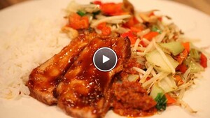 Pikante knoflook spek met sambal badjak Jansen