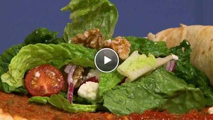 Turkse pizza met salade