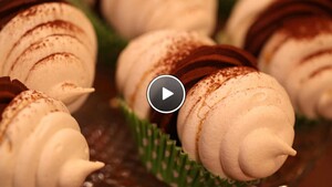Schuimmandjes met chocoladecrème