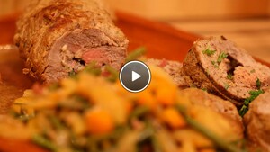 Arrotolato di vitello con Verdure (kalfsrollade met groente)