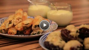 Zriga met oranjebloesemwater en Maslouka Sigaartjes