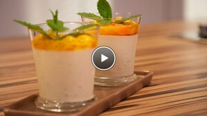 Perzikparfait met tijm
