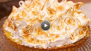 Appel-limoentaart met meringue