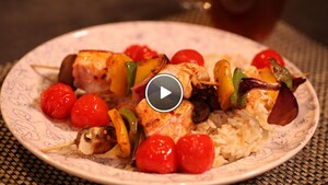 Viskebab met Turkse pilav