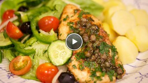 Piccata van kipfilet met citroen en kappertjes