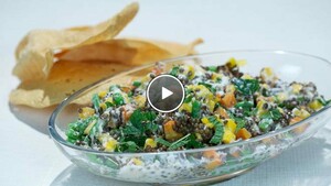 Indiase salade met mango