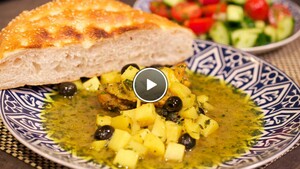 Tajine kip met citroenen en olijven