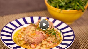 Italiaans bonenstoofpotje met worstjes