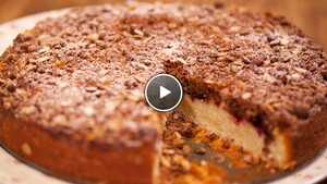 Annabel's crumblecake met rood fruit