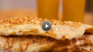Bastilla au lait met sinaasappel-oranjebloesemsmoothie