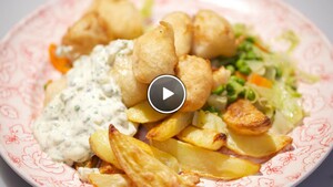Kibbeling met Hollands groentepannetje