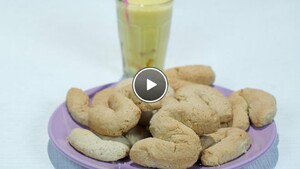 Antilliaanse melk en koekjes (pindakoekjes & mango colada)