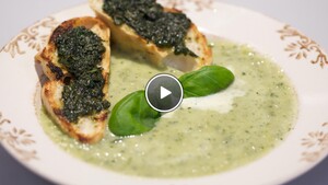Zuppa di zucchine (courgettesoep)