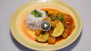 Chayotes in tomaten-kaneelsaus uit Jamaica
