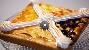 Vier soorten fruittaart