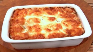 Lasagne van gegrilde courgette