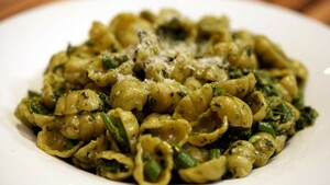 Conchiglie al pesto fresco