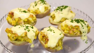 Kipkerrie-aardappelgebakjes