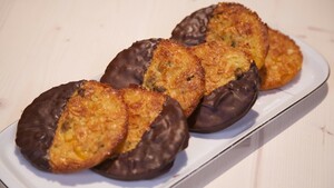 Chocolade-sinaasappelflorentines